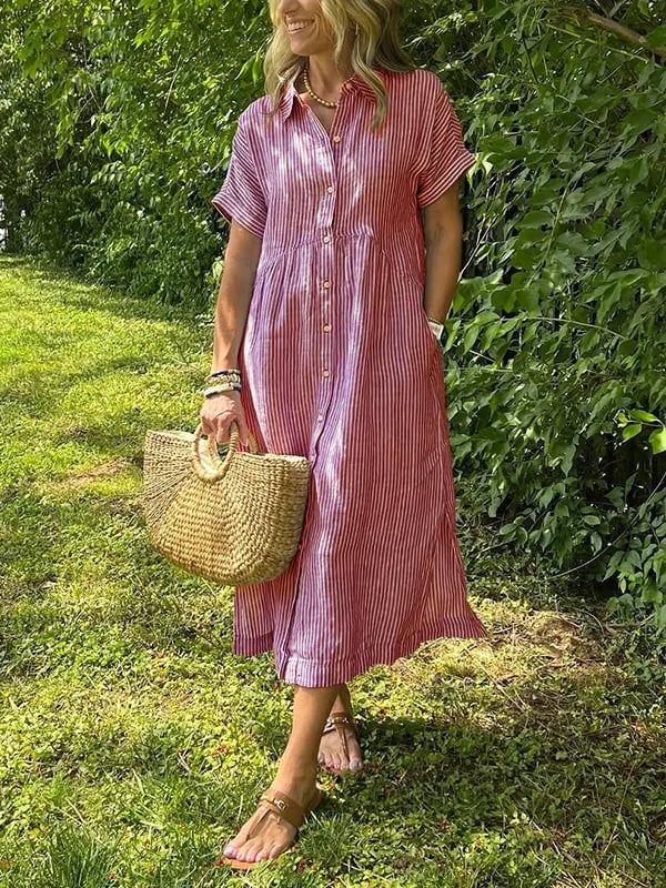 Charleigh | Elegant Striped Dress