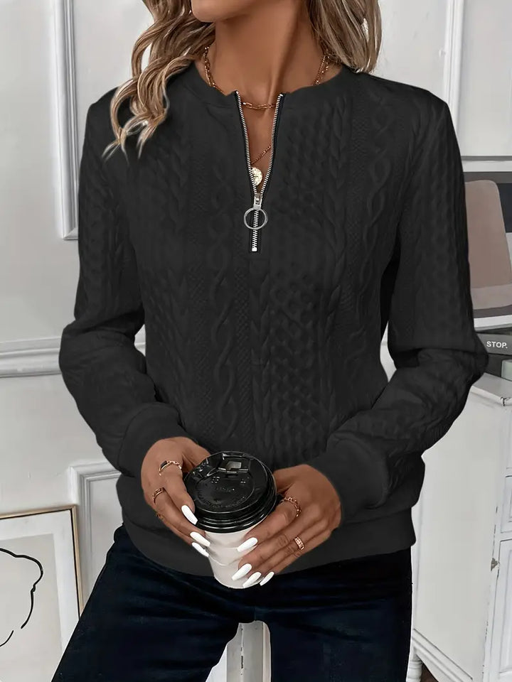Rhea | Sweater with Zipper