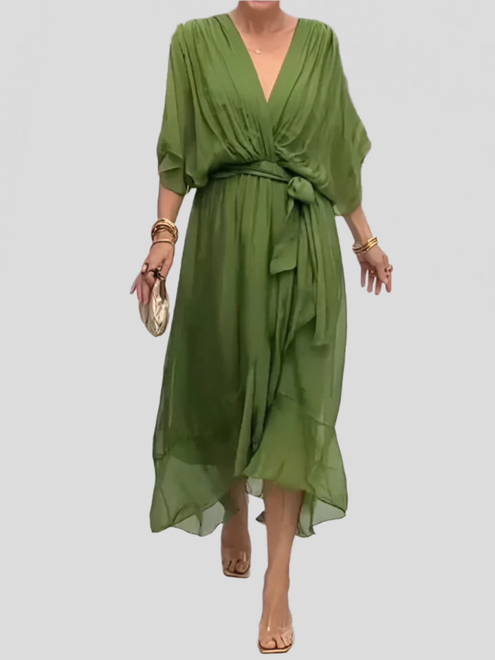 Adrianne | Elegant Silk Dress