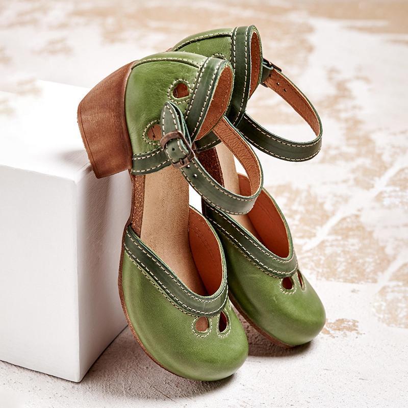 Amethyst | Orthopedic Sandals with Low Heel