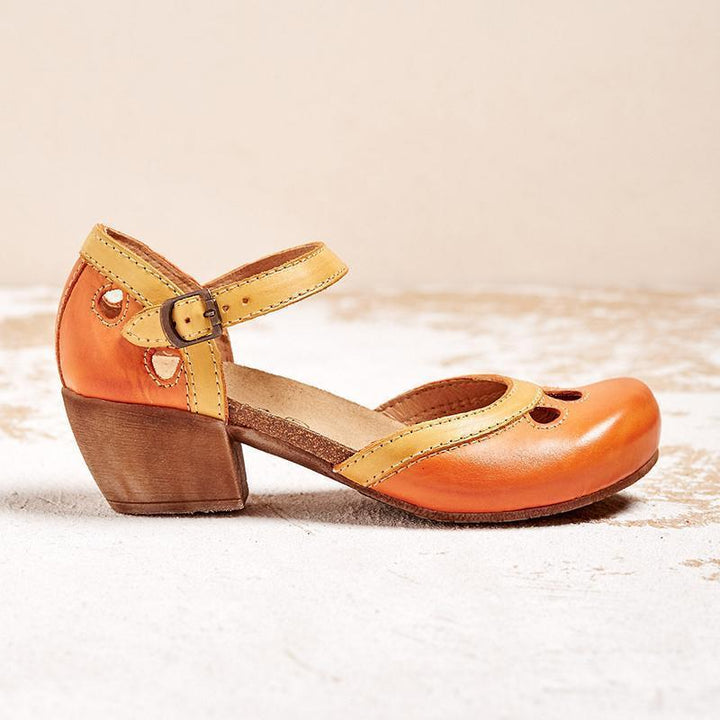 Amethyst | Orthopedic Sandals with Low Heel