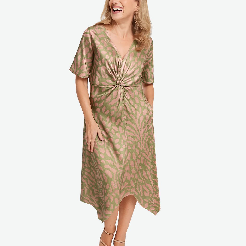 Petal | Twisted V-Neck Maxi Dress