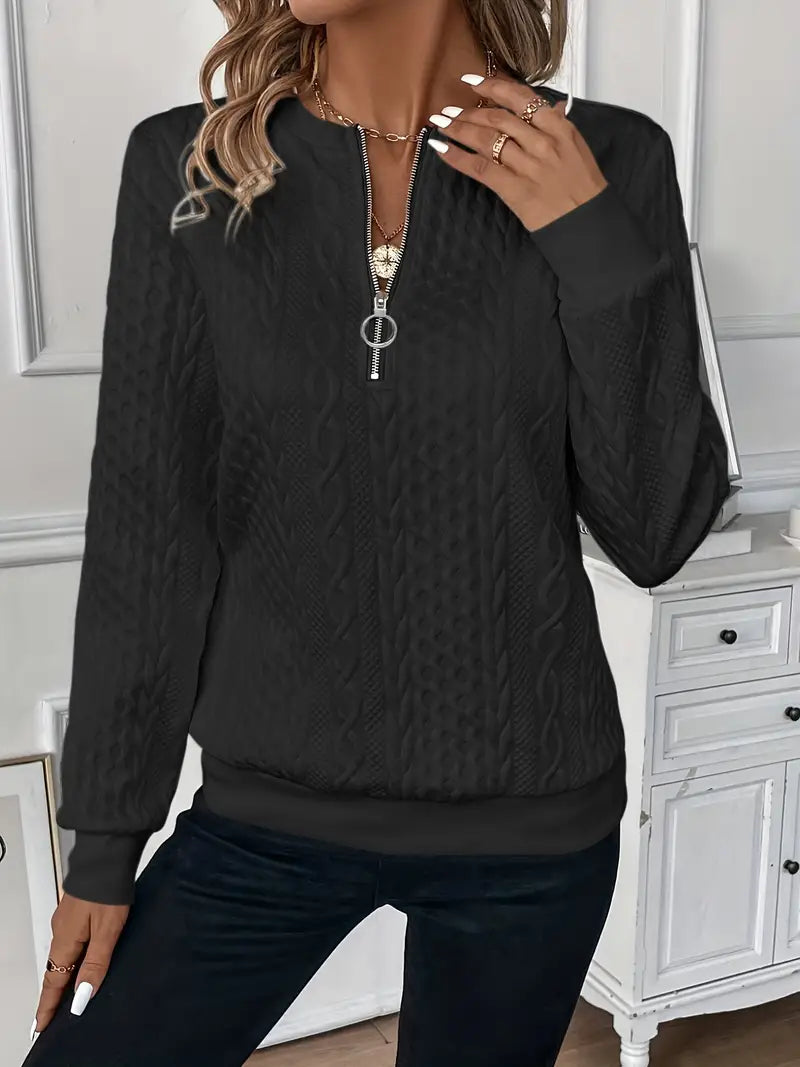 Rhea | Sweater with Zipper