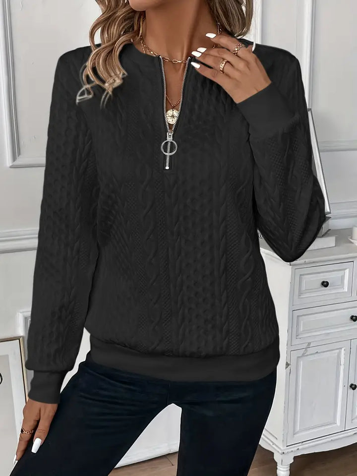 Rhea | Sweater with Zipper