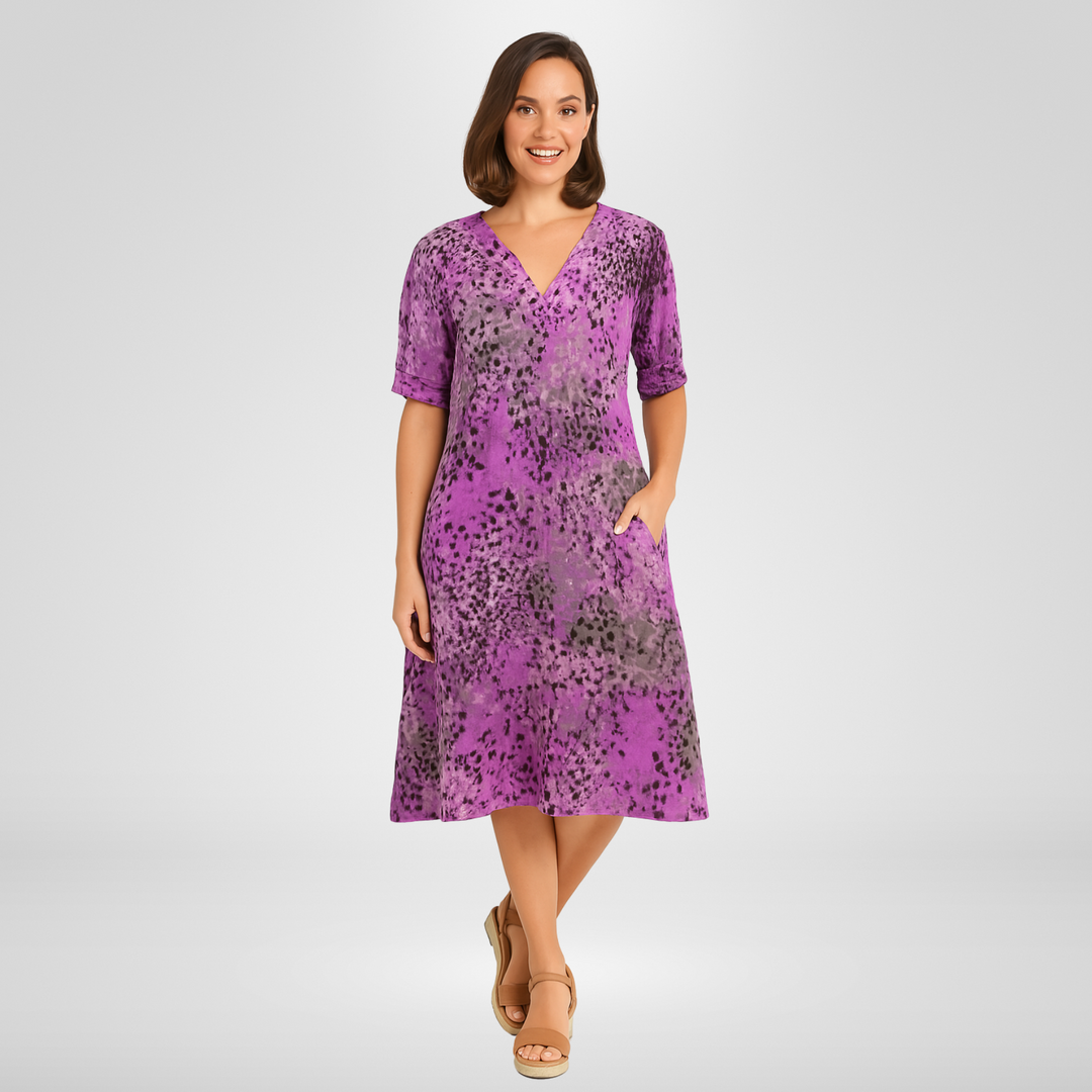 Paris | Vibrant Mid Length Dress