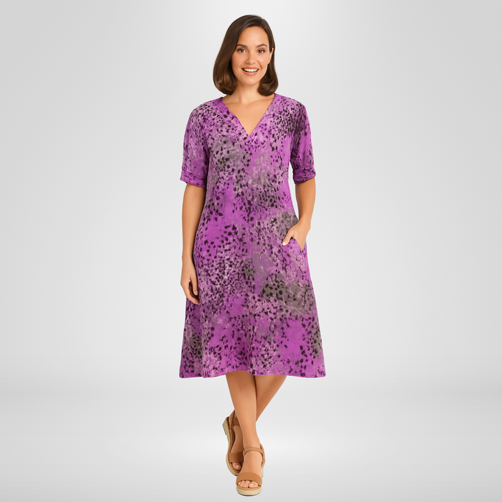 Paris | Vibrant Mid Length Dress