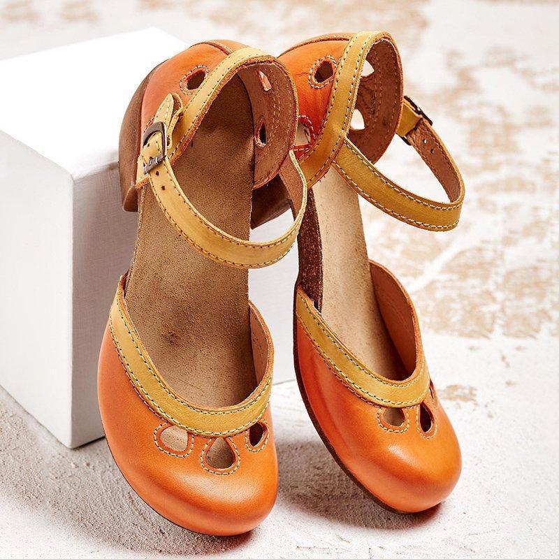 Amethyst | Orthopedic Sandals with Low Heel