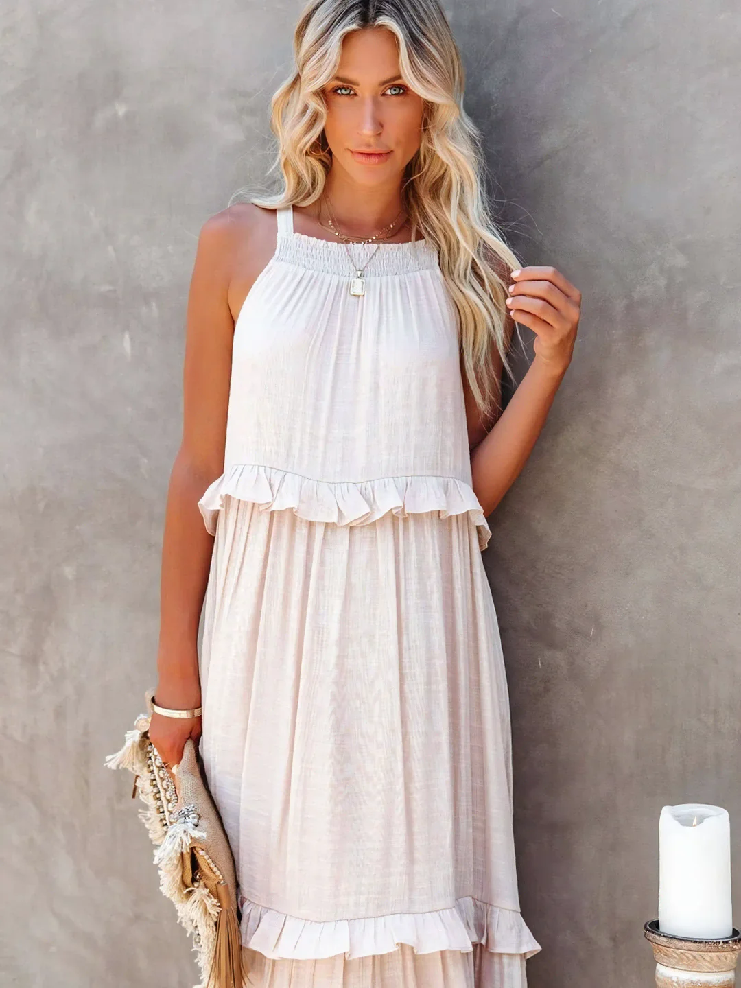 Betania | Ruffle Breeze Maxi Dress