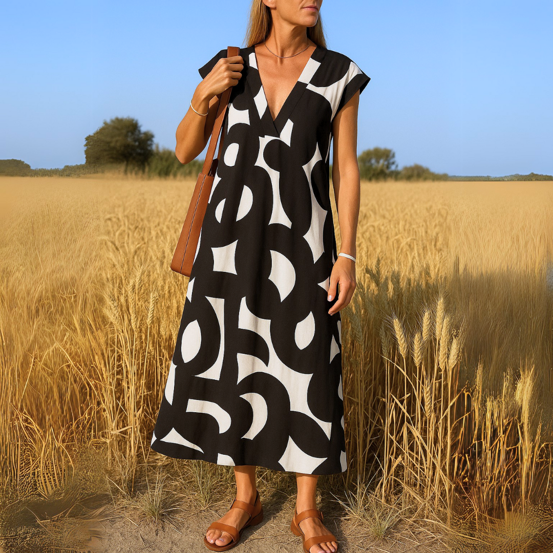 Viola | Flowing V-Neck Dress