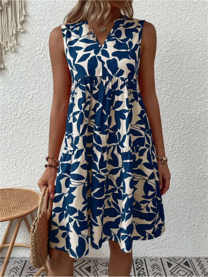 Angele | Leaf Summer Dress