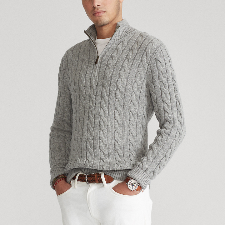 Nicolas | Old Money Half Zip Sweater