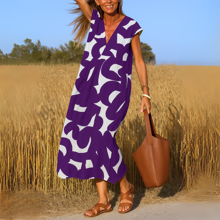 Viola | Flowing V-Neck Dress