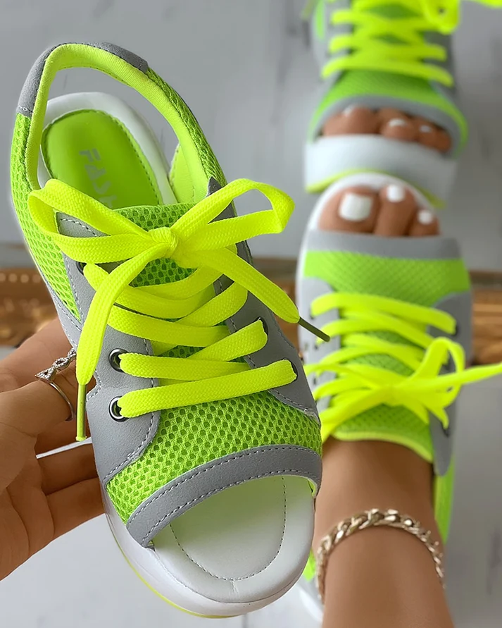 Brixley | Sporty Sneaker Wedge Sandals
