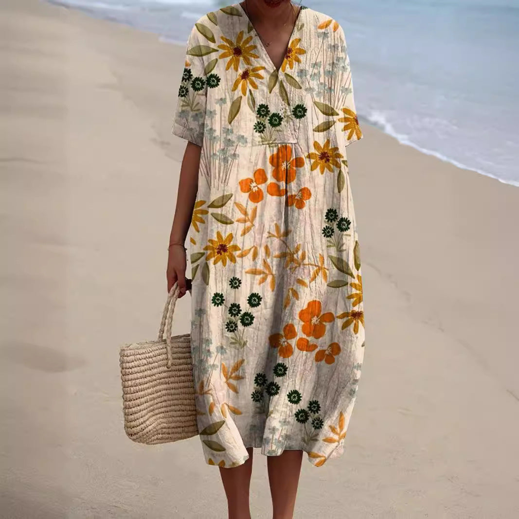 Dara | Dress with vibrant Floral Pattern