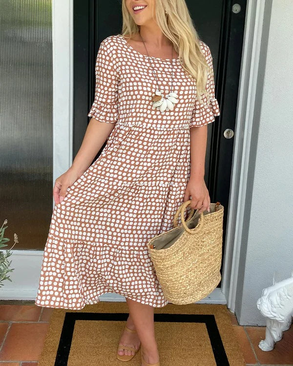 Blythea | Relaxed Tiered Midi Dress