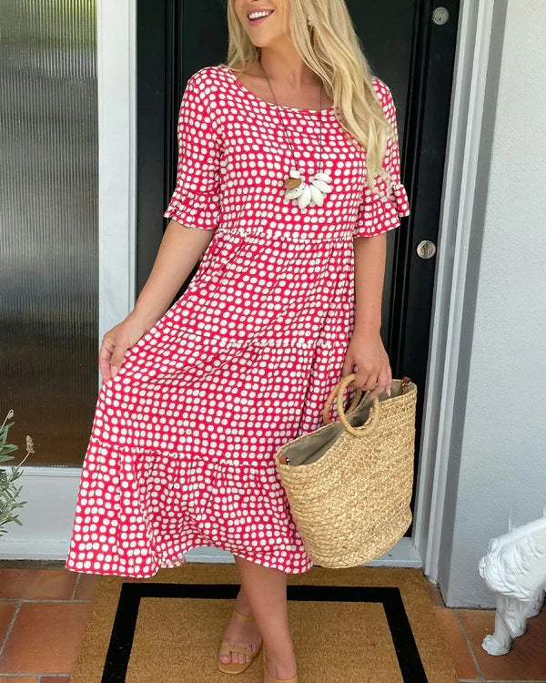 Blythea | Relaxed Tiered Midi Dress