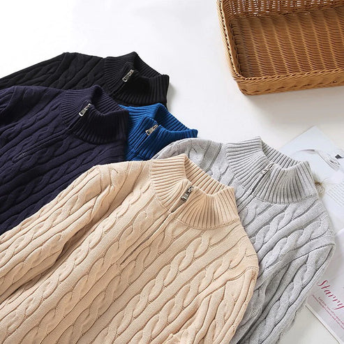 Nicolas | Old Money Half Zip Sweater