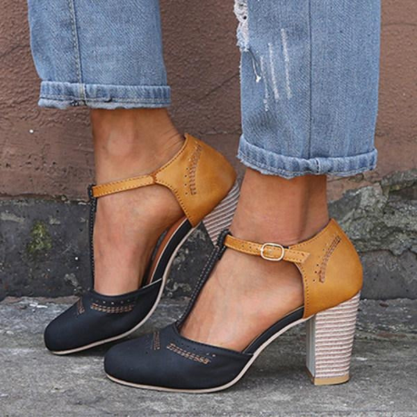 Gigi | Heeled Retro Sandals