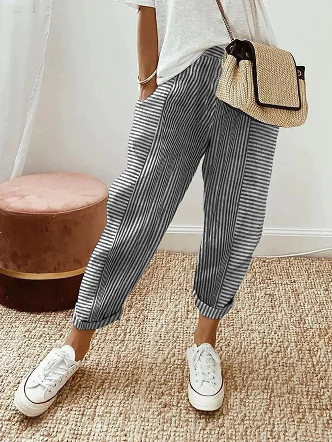 Prescilla | Light Cotton-Linen Pants