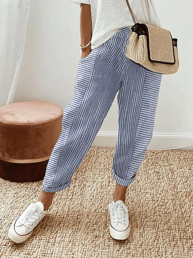 Prescilla | Light Cotton-Linen Pants
