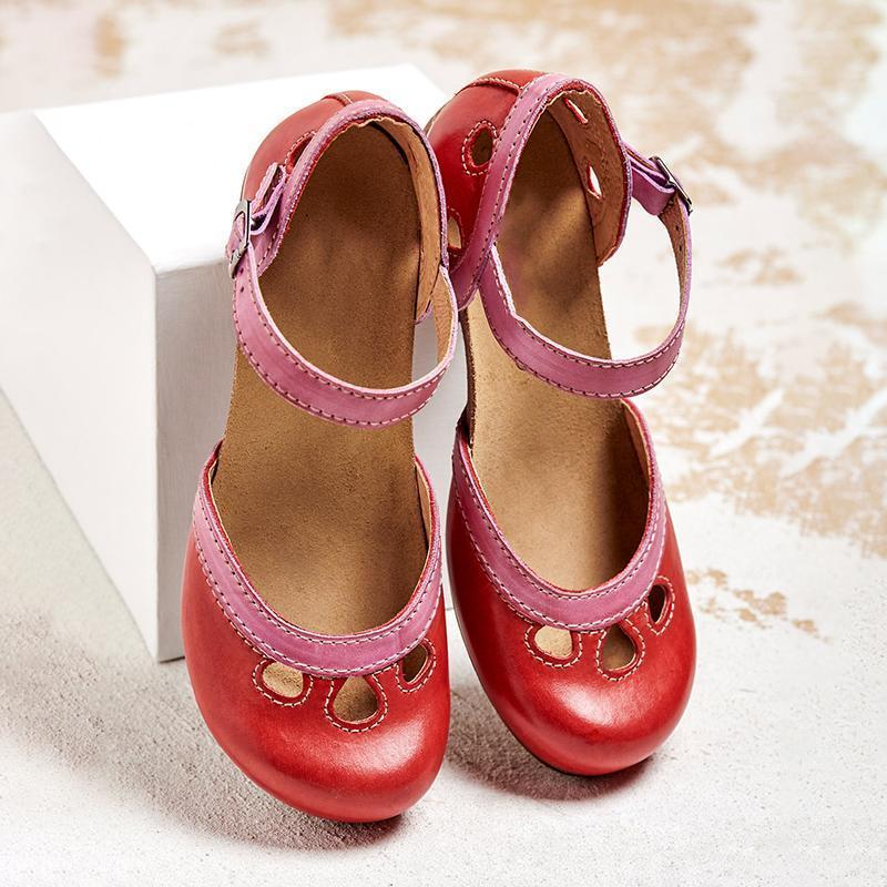 Amethyst | Orthopedic Sandals with Low Heel