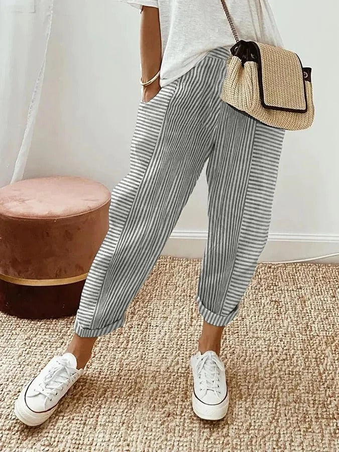 Prescilla | Light Cotton-Linen Pants