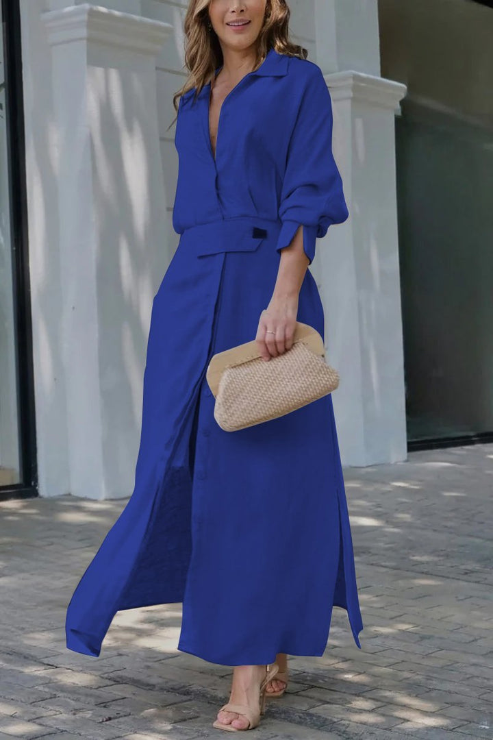 Astride | V-neck Maxi Dress