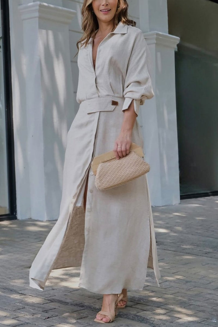 Astride | V-neck Maxi Dress