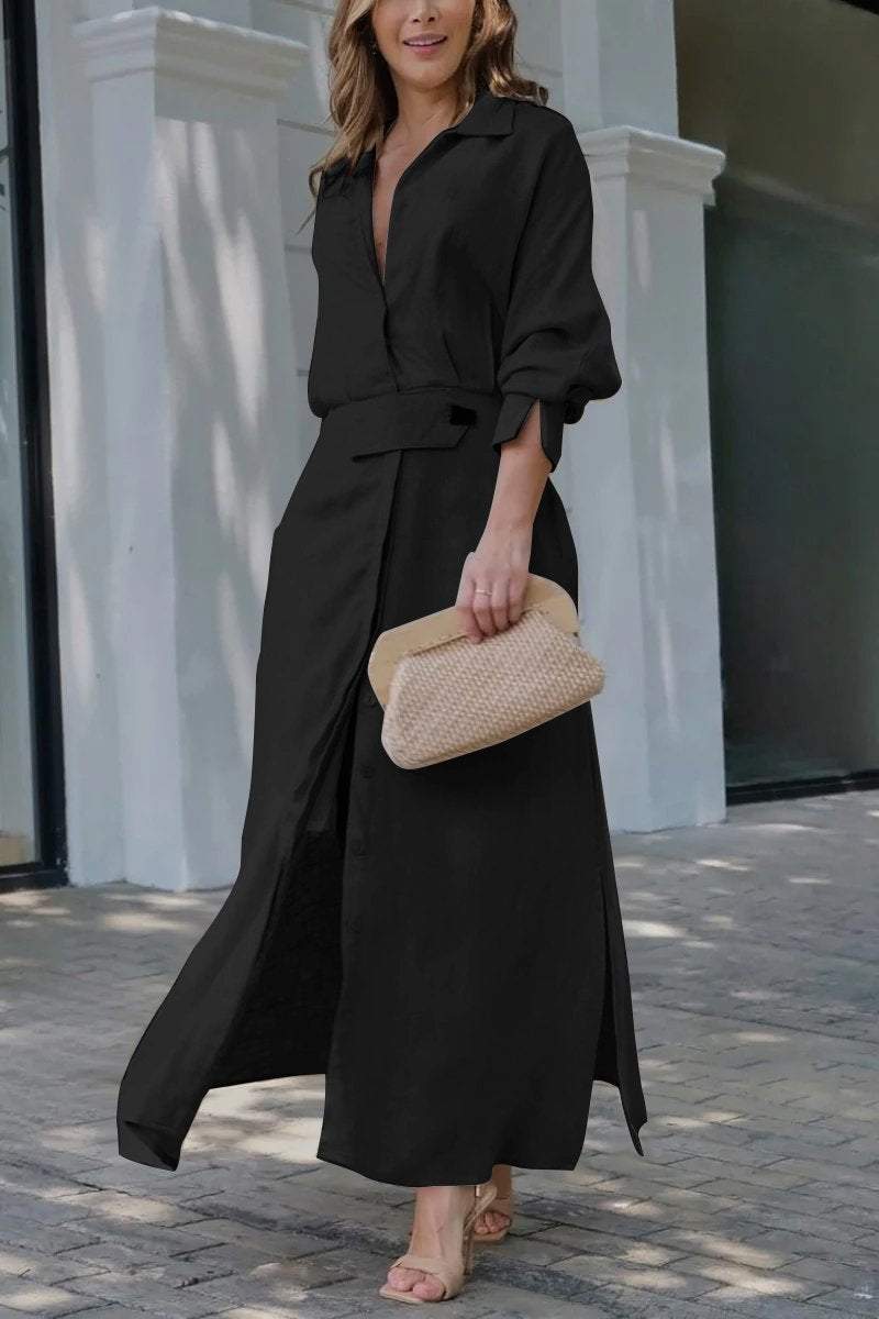 Astride | V-neck Maxi Dress