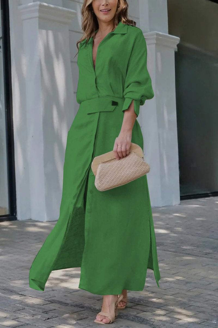 Astride | V-neck Maxi Dress