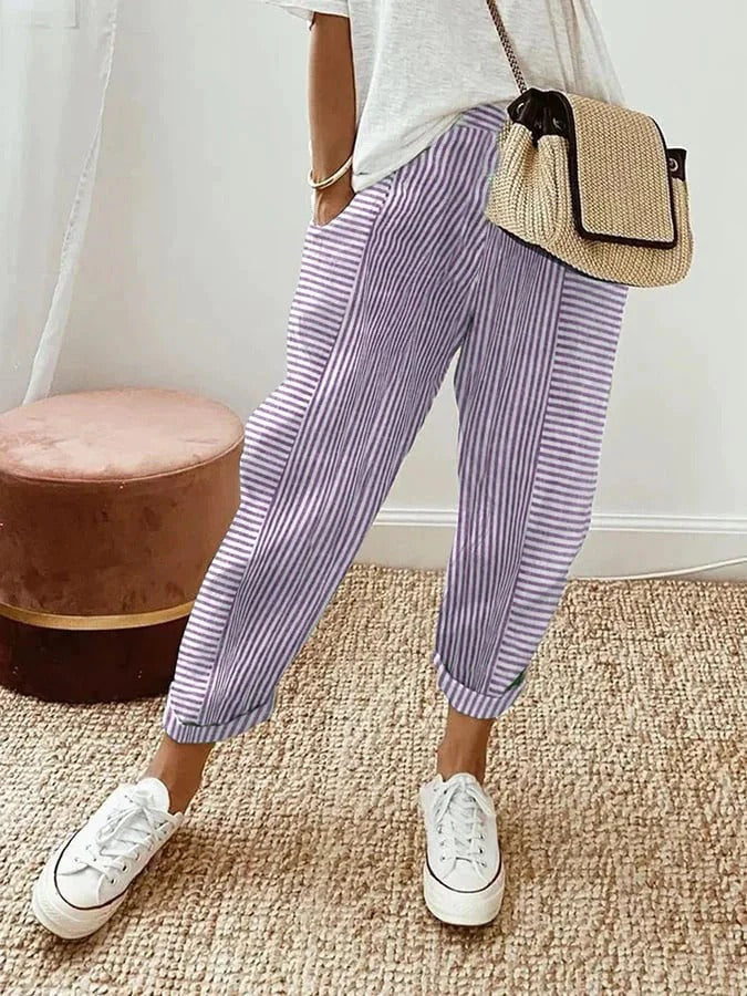 Prescilla | Light Cotton-Linen Pants