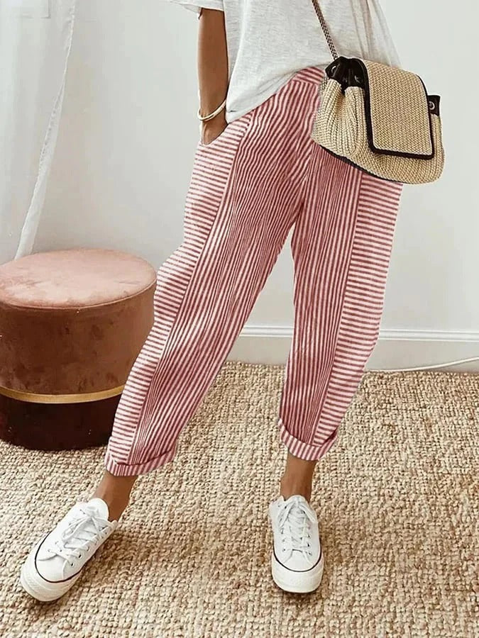 Prescilla | Light Cotton-Linen Pants