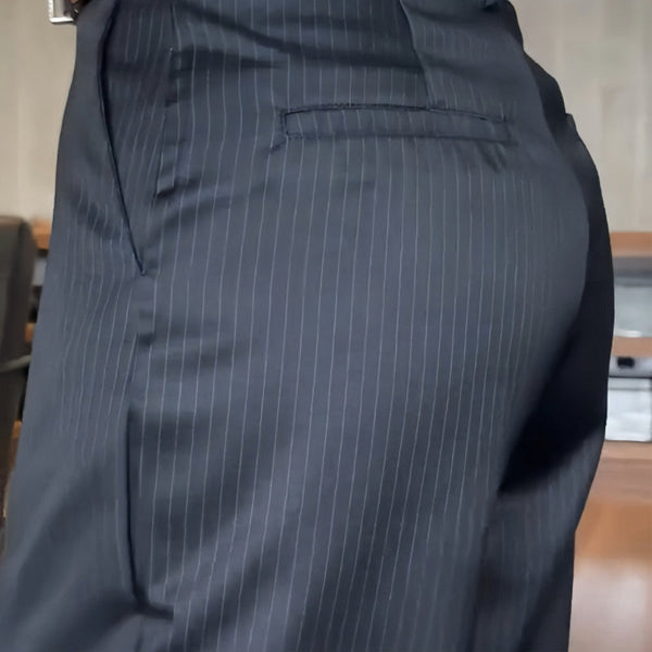 Kennedy | Striped Suit Trousers