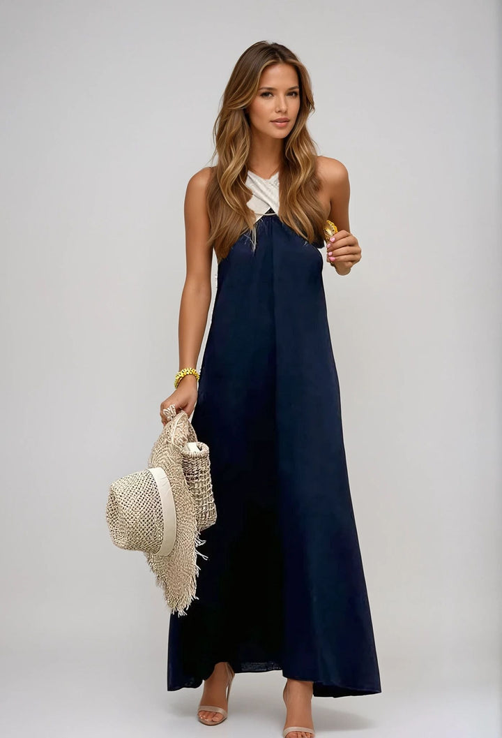 Rhoda | Stylish Crossover Neckline Dress