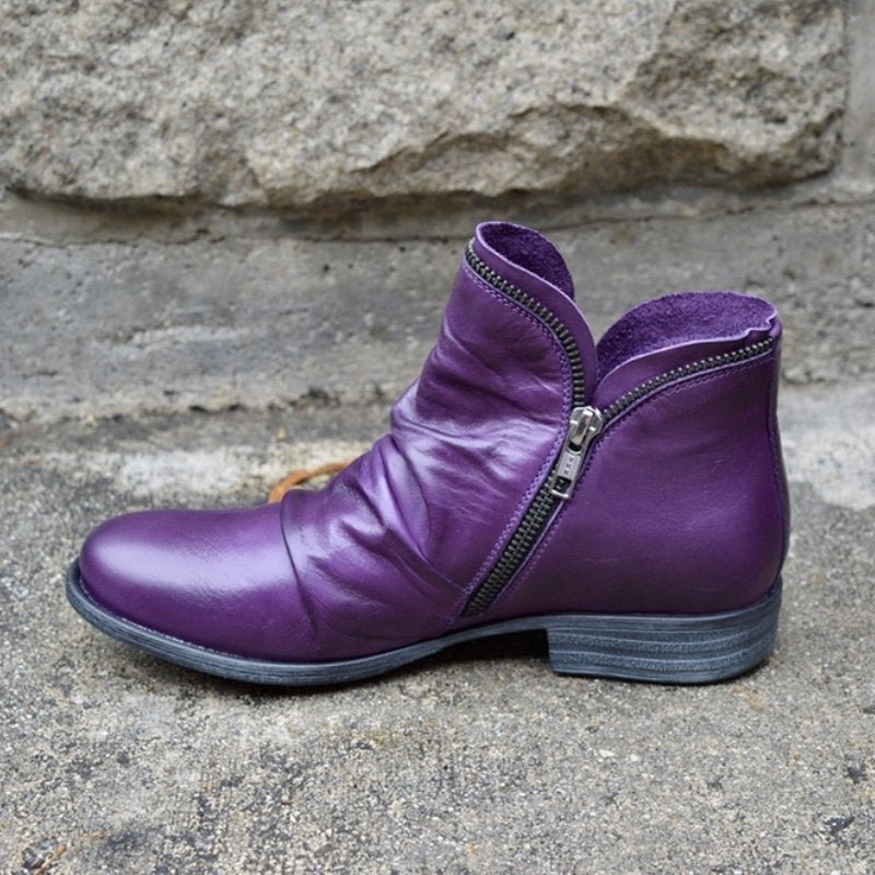 Marjorie | Stylish Zipper Ankle Boots