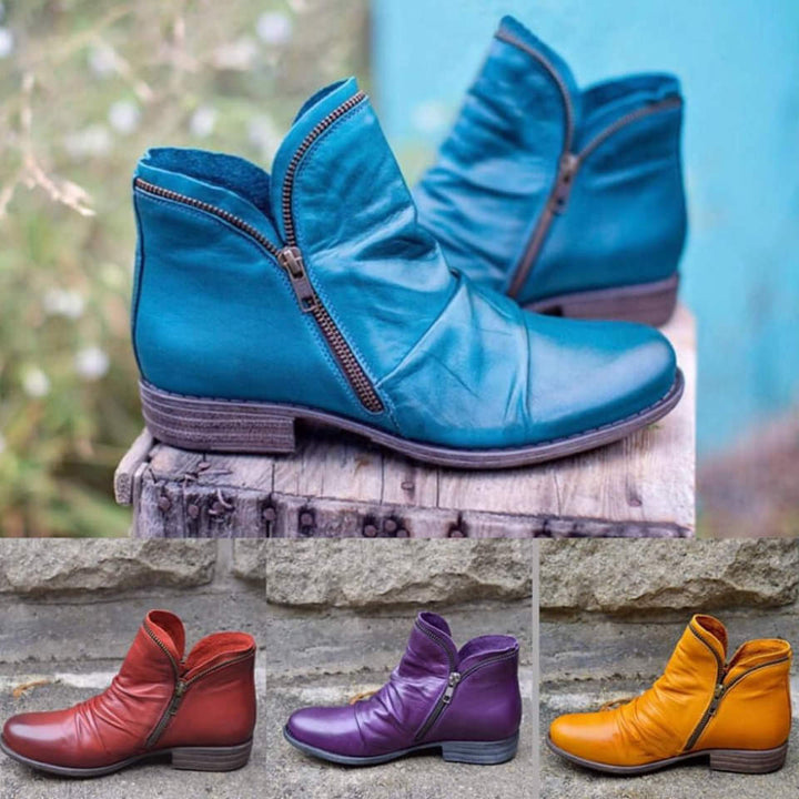 Marjorie | Stylish Zipper Ankle Boots